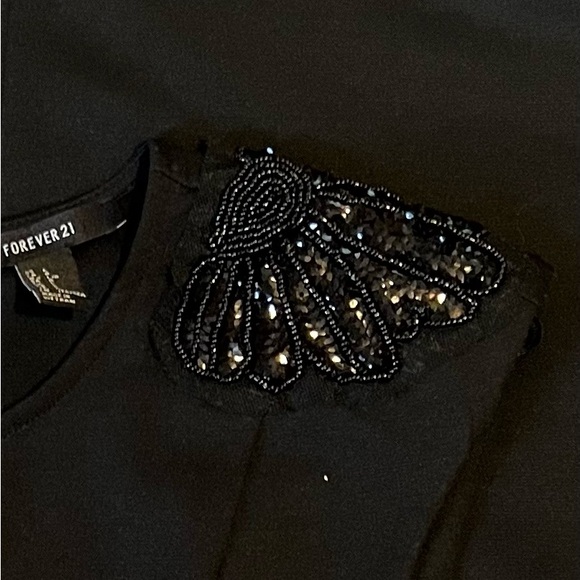 Forever 21 Black Skater Mini Cocktail Dress - Picture 4 of 4